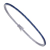 Bracelet Golay in White Gold Zaffiro blu 2.47 Ct BTF001ZBDI2A - BTF001ZBDI2A